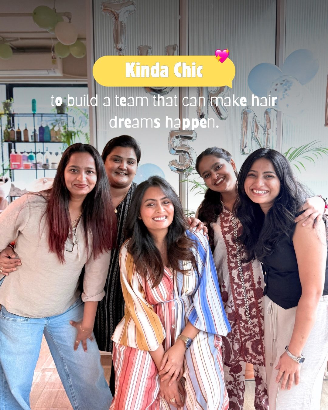 The Misfits team at the salon